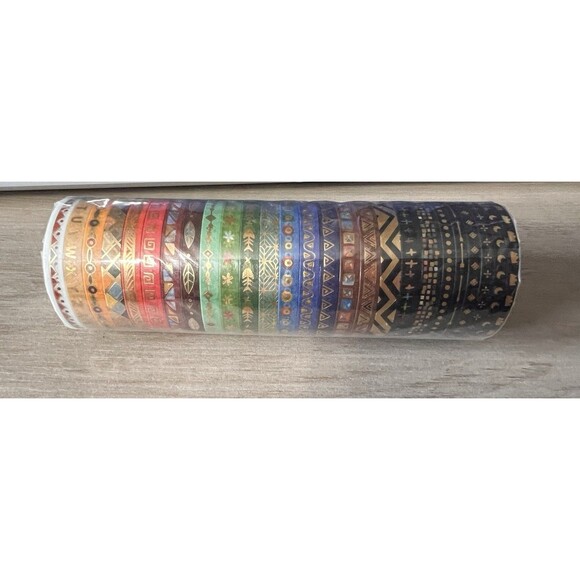 26 Rolls Washi Tape Multicolor Metallic Crafts Scrapbook Junk Journal Gift Wrap - Picture 3 of 14